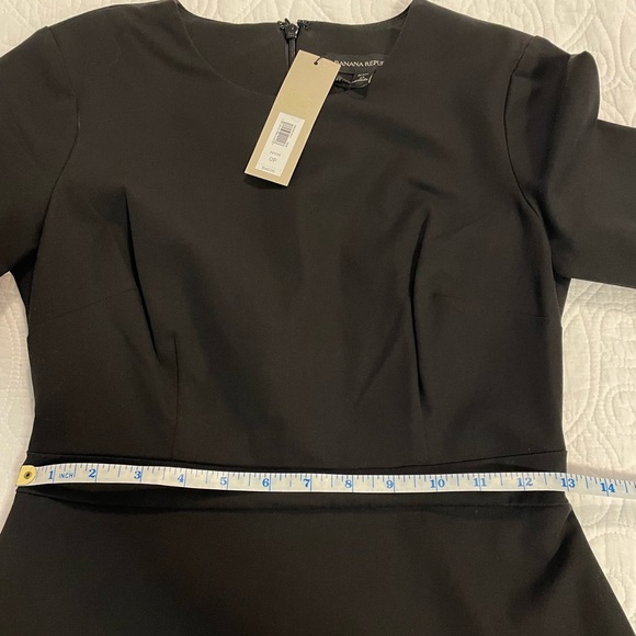 Banana Republic Short Sleeve Faux Wrap Ponte Dress Size 0P - Picture 8 of 12